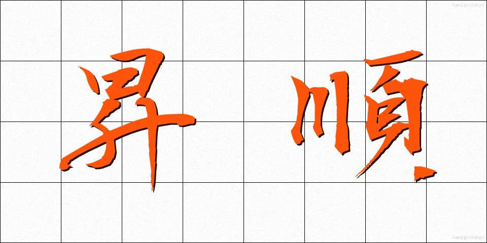 昇順 (しょうじゅん)