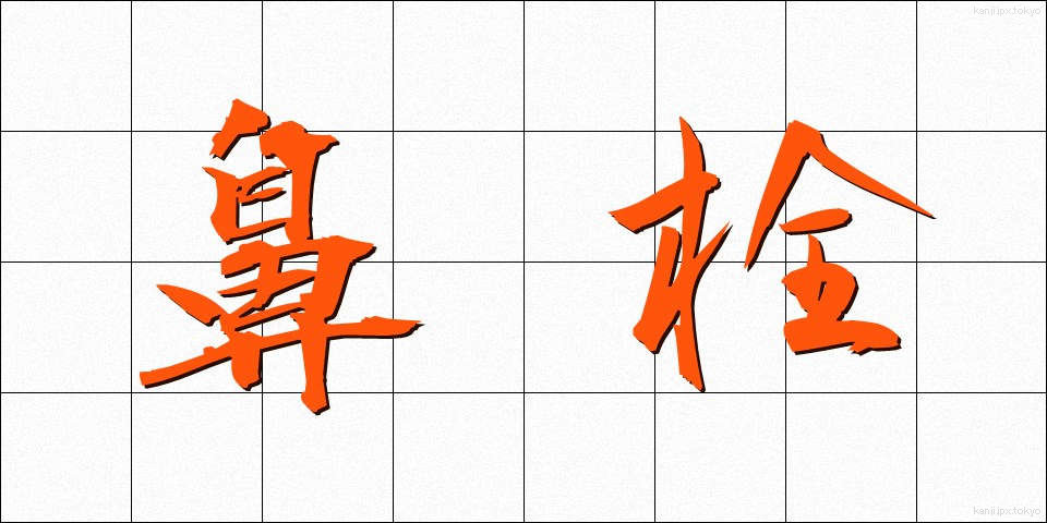 鼻栓 (びせん)