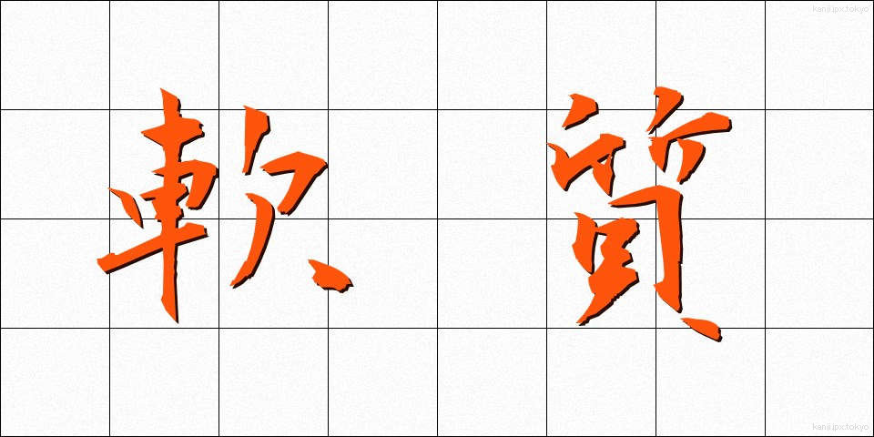 軟質 (なんしつ)