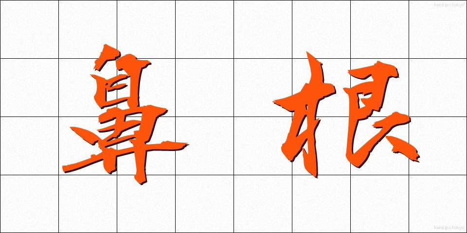 鼻根 (びこん)