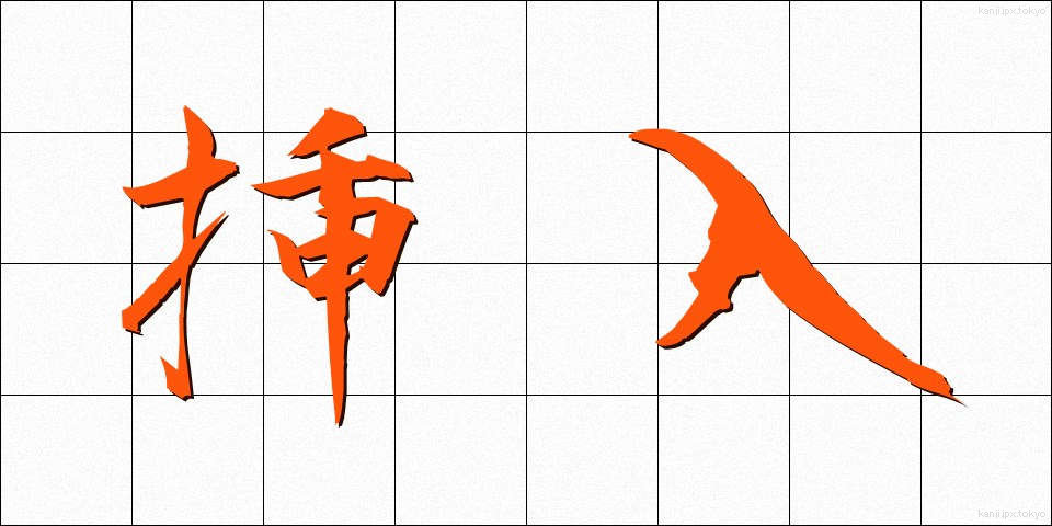 挿入 (そうにゅう)