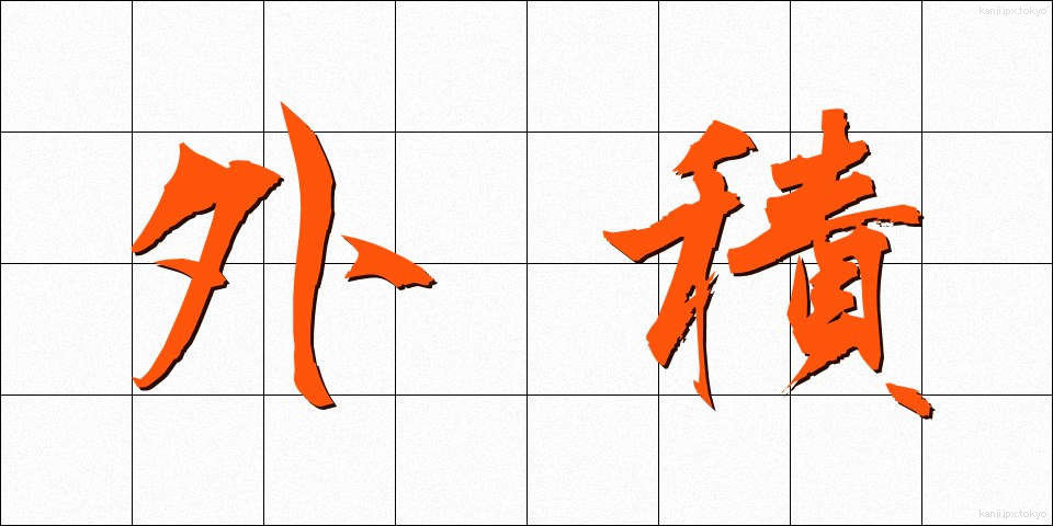 外積 (がいせき)