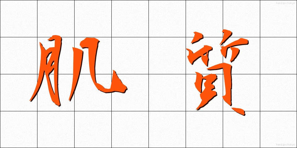 肌質 (はだしつ)