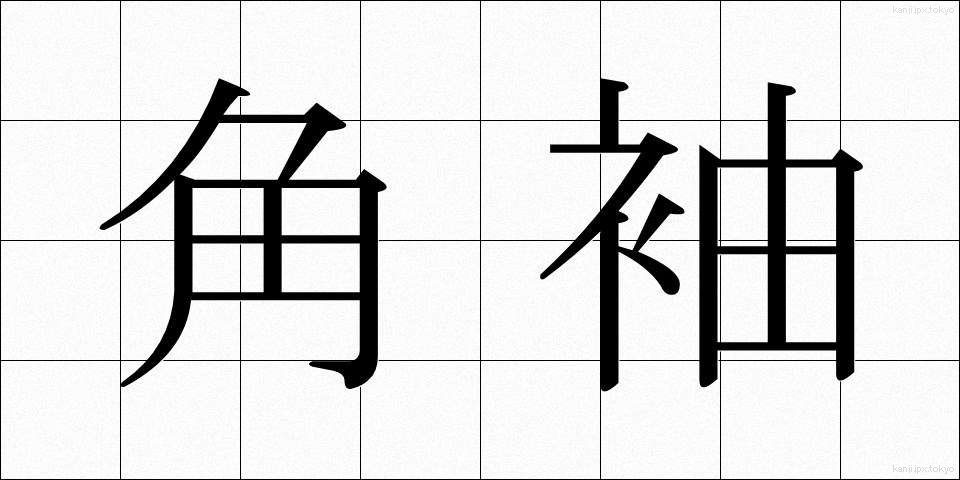 角袖 (かくそで)