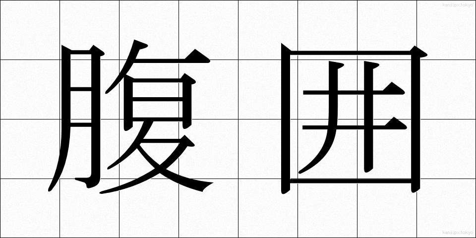 腹囲 (ふくい)