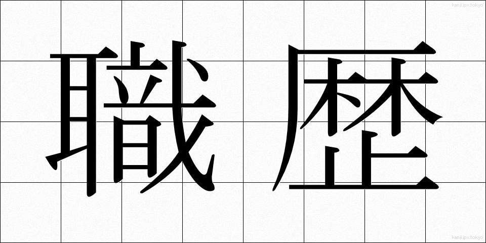 職歴 (しょくれき)