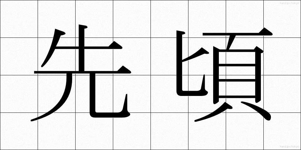 先頃 (さきごろ)