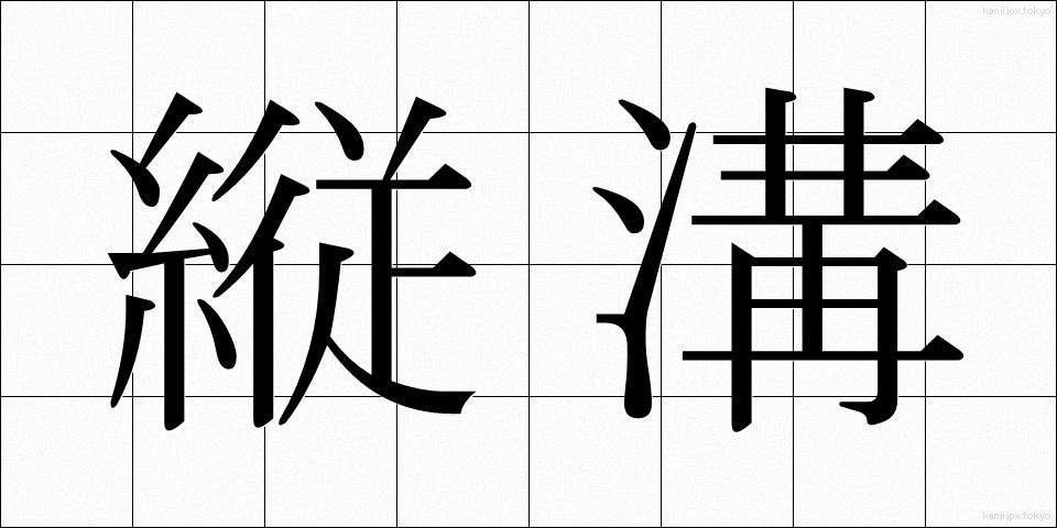 縦溝 (たてみぞ)