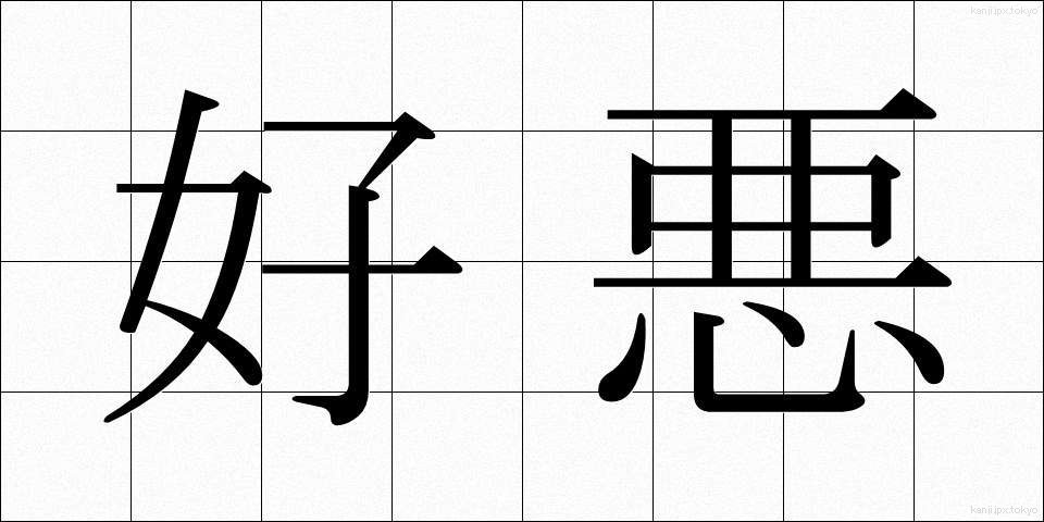 好悪 (こうお)