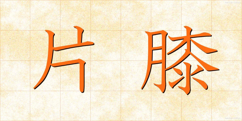片膝 (かたひざ)