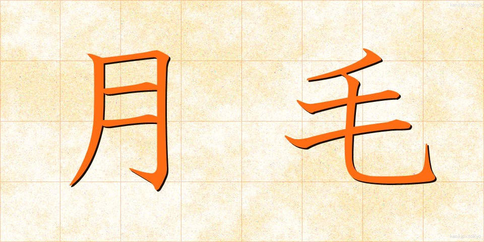 月毛 (つきげ)