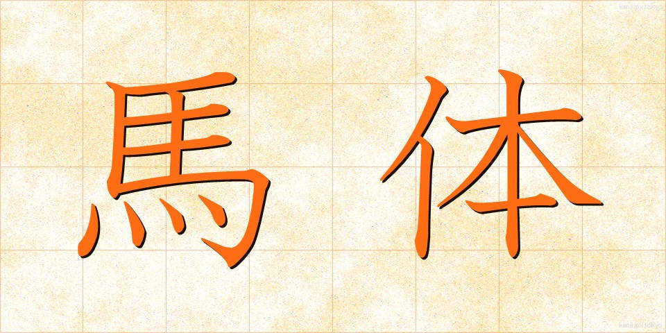 馬体 (ばたい)