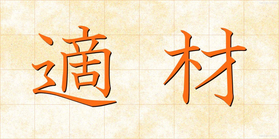 適材 (てきざい)