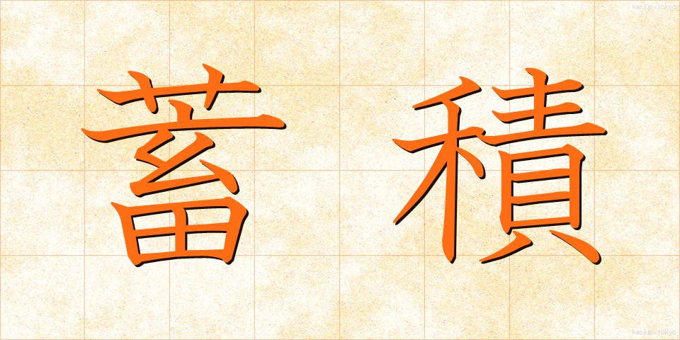 蓄積 (ちくせき)