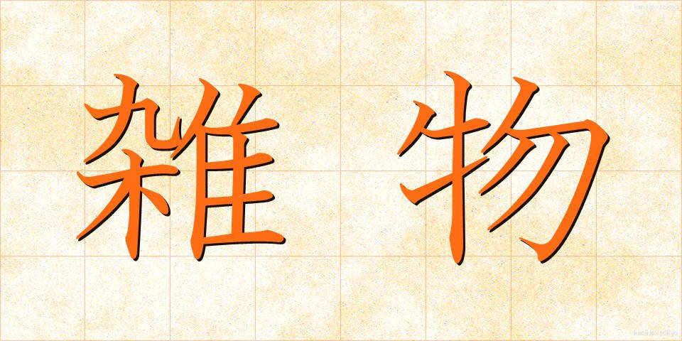 雑物 (ざつぶつ)