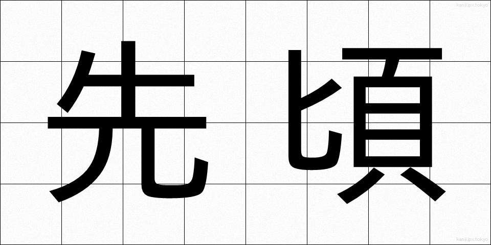 先頃 (さきごろ)
