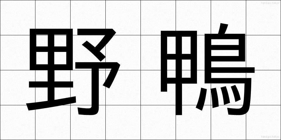 野鴨 (のがも)