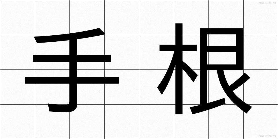 手根 (しゅこん)