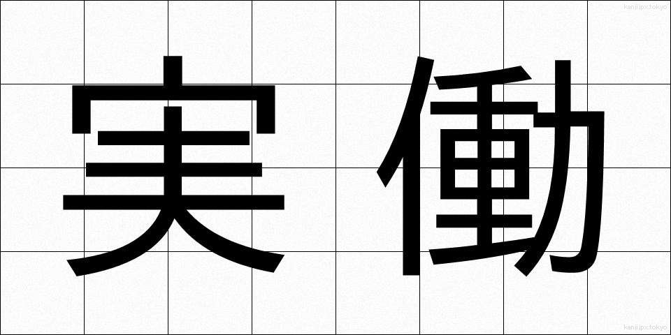 実働 (じつどう)