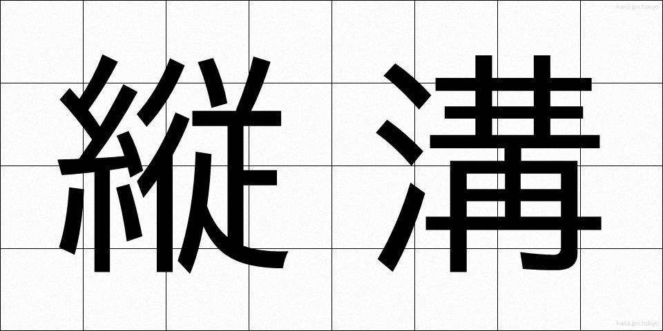 縦溝 (たてみぞ)