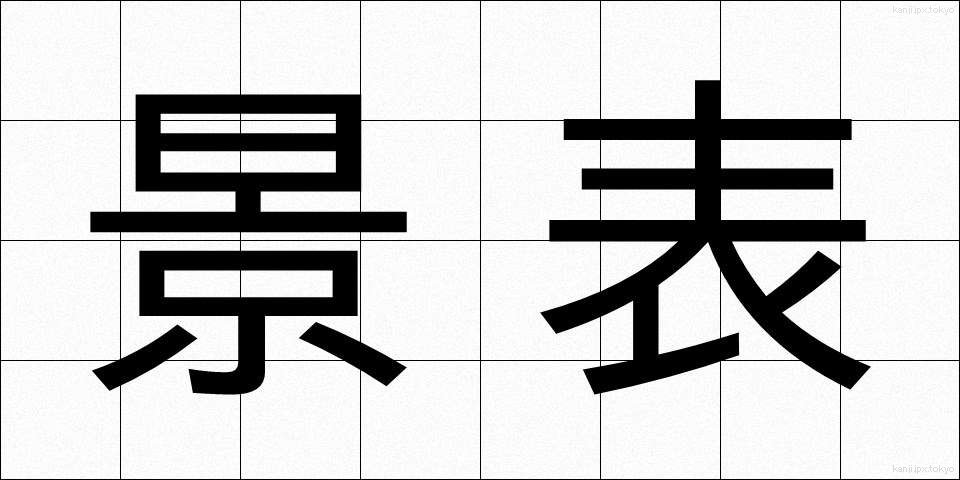 景表 (けいひょう)