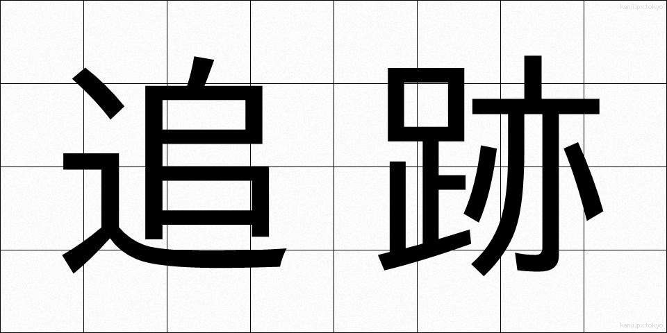 追跡 (ついせき)
