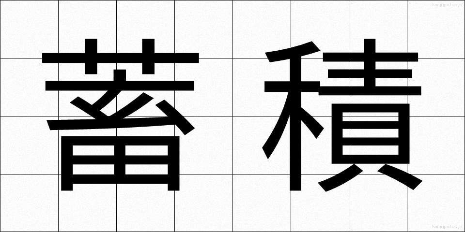 蓄積 (ちくせき)