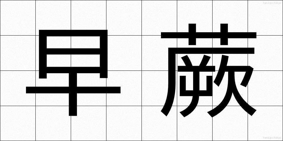 早蕨 (さわらび)