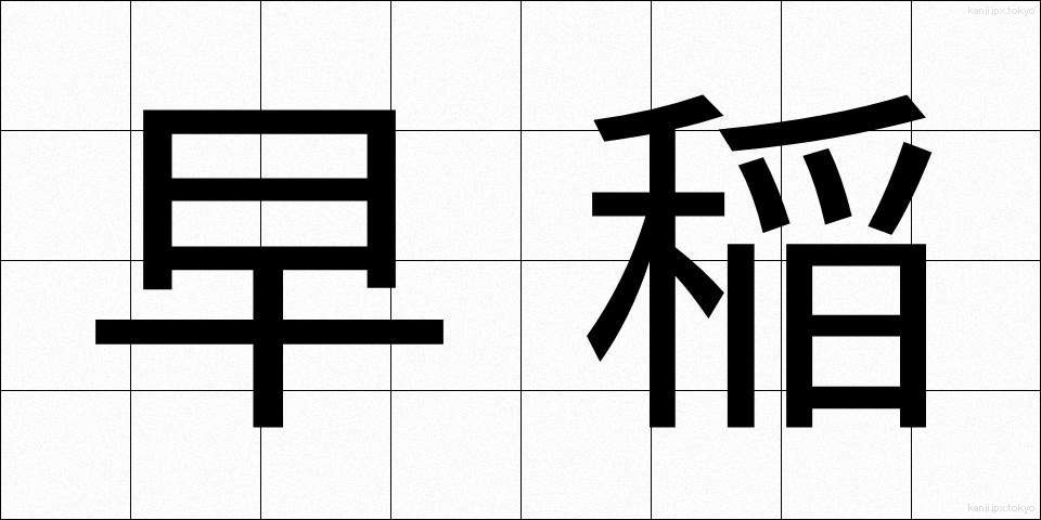 早稲 (わせ)