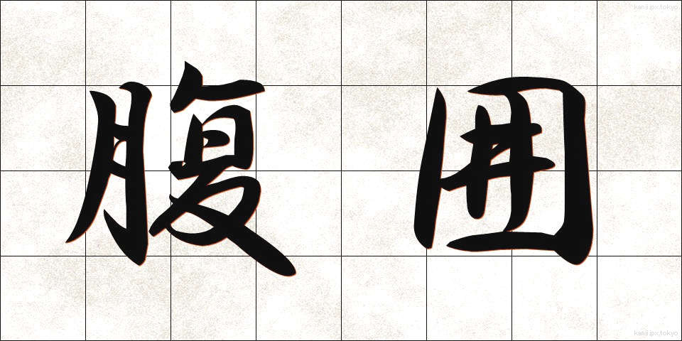 腹囲 (ふくい)