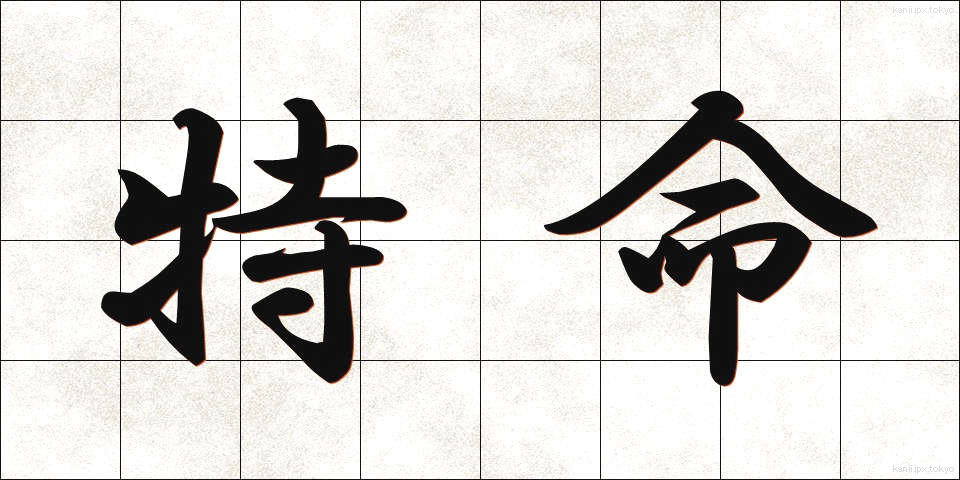 特命 (とくめい)