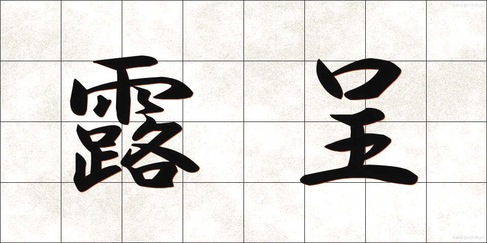露呈 (ろてい)