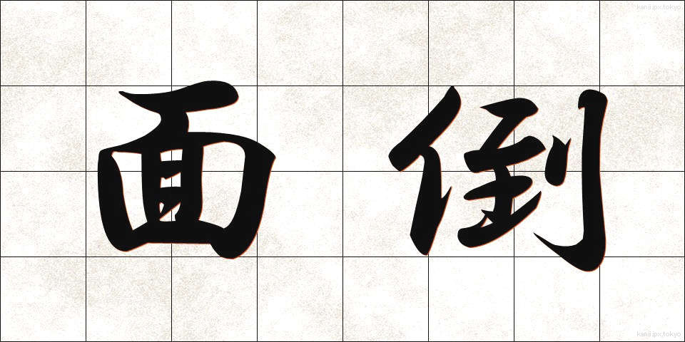 面倒 (めんどう)
