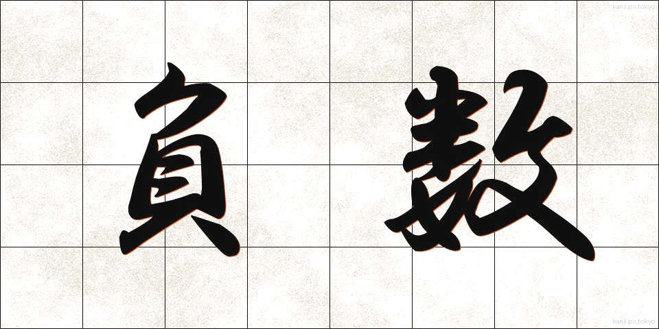 負数 (ふすう)
