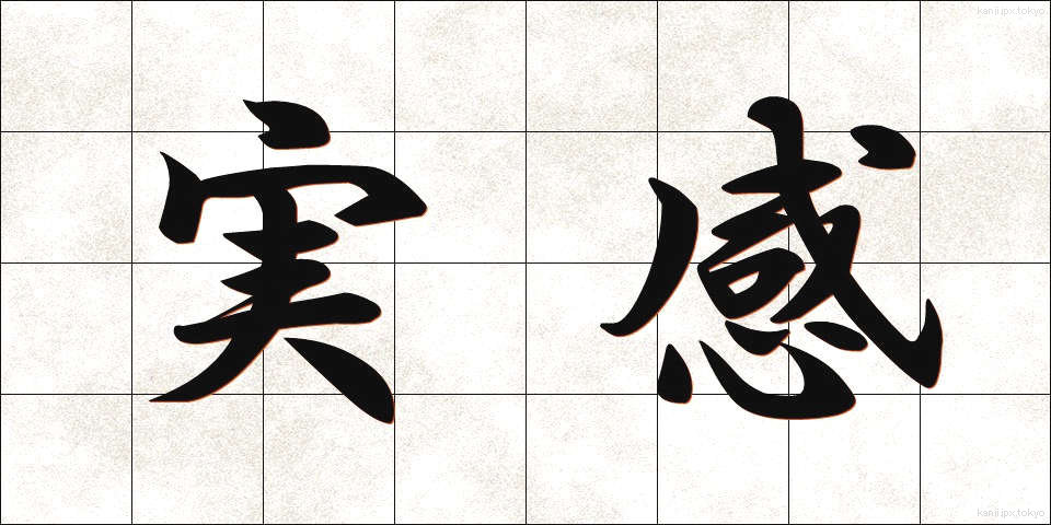 実感 (じっかん)