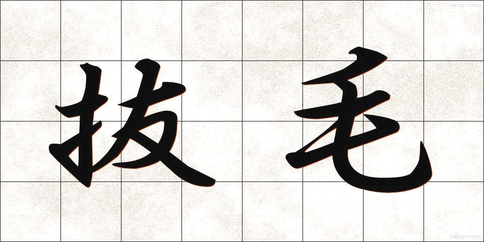 抜毛 (ばつもう)