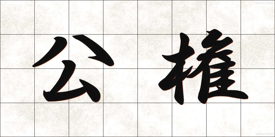 公権 (こうけん)