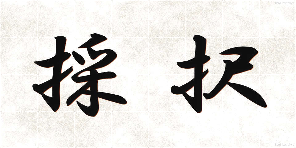 採択 (さいたく)