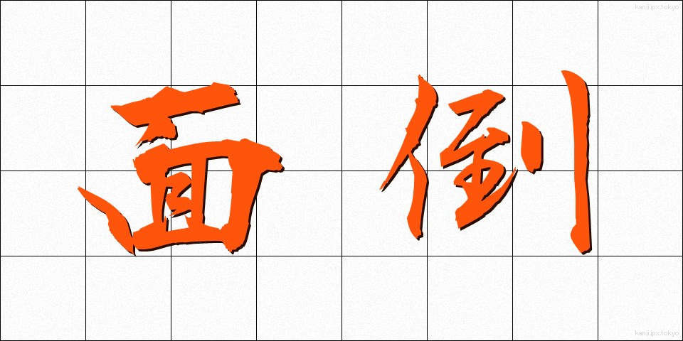 面倒 (めんどう)