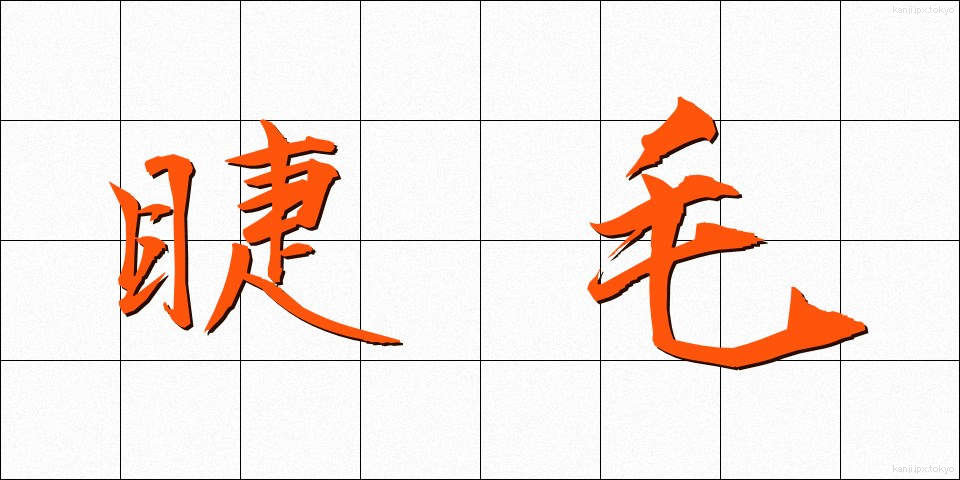 睫毛 (まつげ)