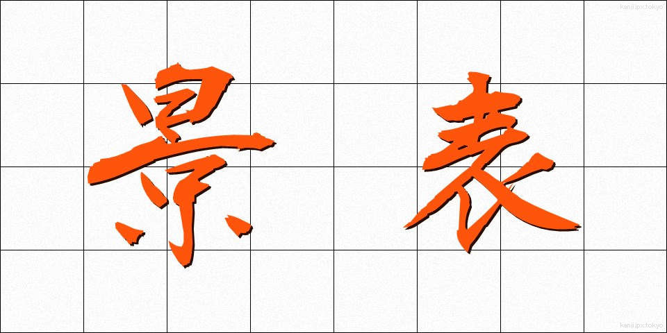 景表 (けいひょう)