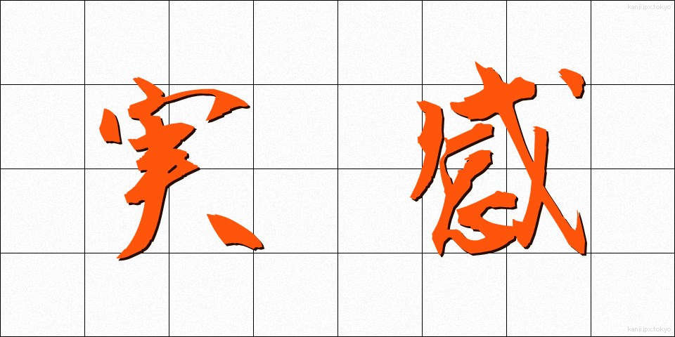 実感 (じっかん)