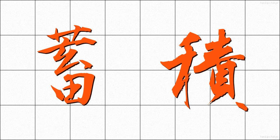 蓄積 (ちくせき)