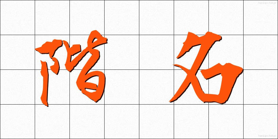階名 (かいめい)
