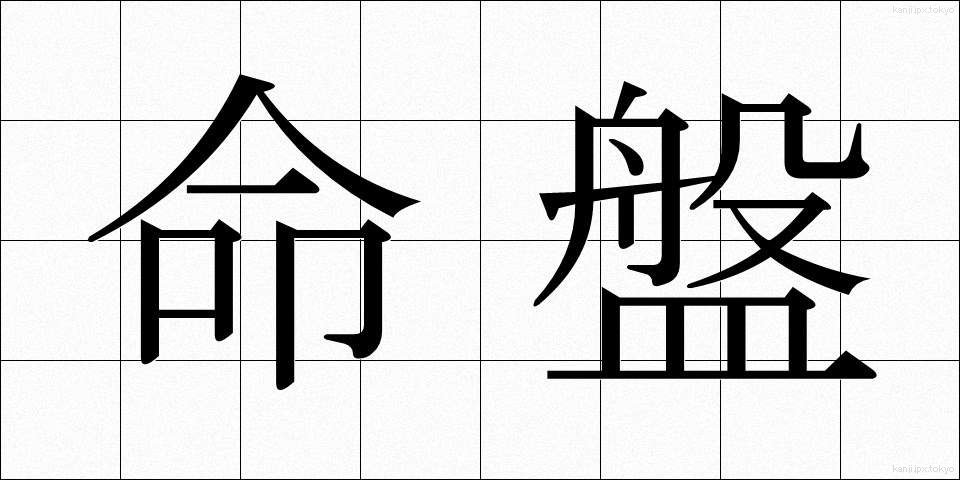 命盤 (めいばん)