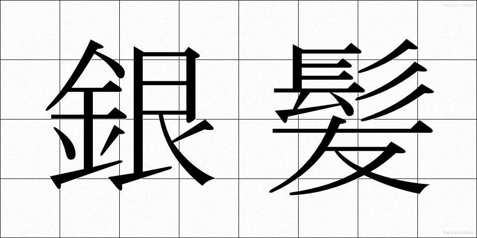 銀髪 (ぎんぱつ)
