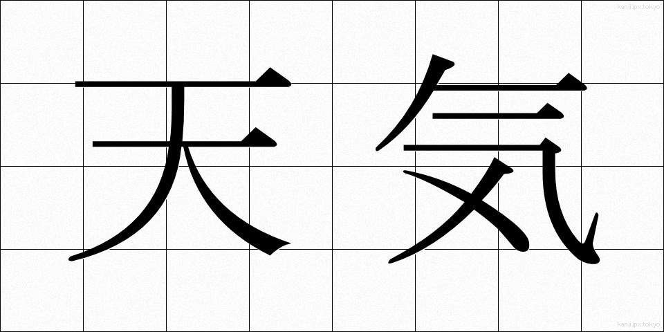 天気 (てんき)