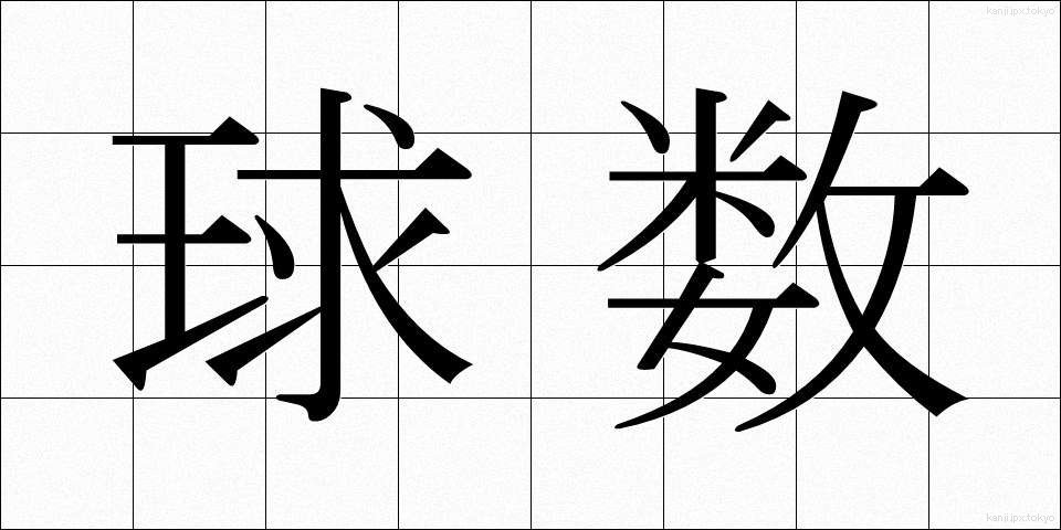 球数 (きゅうすう)