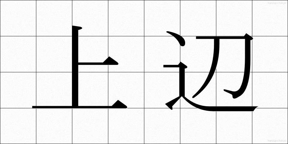 上辺 (うわべ)