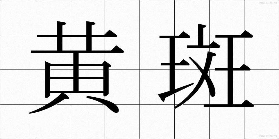 黄斑 (おうはん)